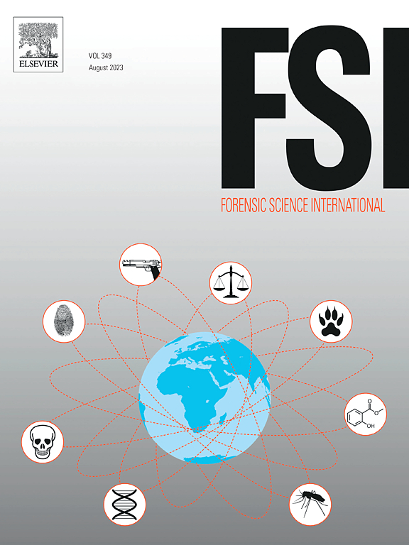 Go to journal home page - Forensic Science International